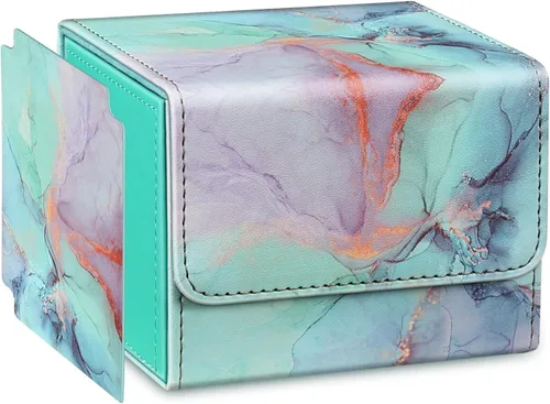 Vista 8 de CaseBot Caja de cartas compatible con MTG/TCG/CCG, funda magnética para tarjetas de juego de gran tamaño que se adapta a más de 180 tarjetas