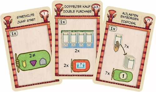 Vista 3 de Rio Grande Games Faiyum Privileges - Juego de cartas de estrategia de expansión, 1-5 jugadores, a partir de 14 años