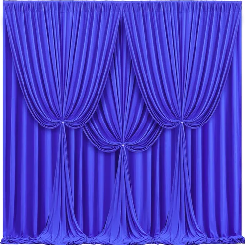 Vista 51 de Cortinas de fondo azul bebé de 8 x 10 pies para bodas, cortinas de fondo de poliéster sin arrugas, para baby shower, fiestas de cumpleaños