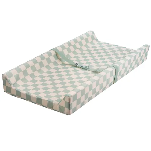 Vista 14 de Tiny Twinkle Cambiador de pañales para tocador y mesa de guardería, impermeable, lavable y a prueba de desorden con correa de seguridad, base Damas
