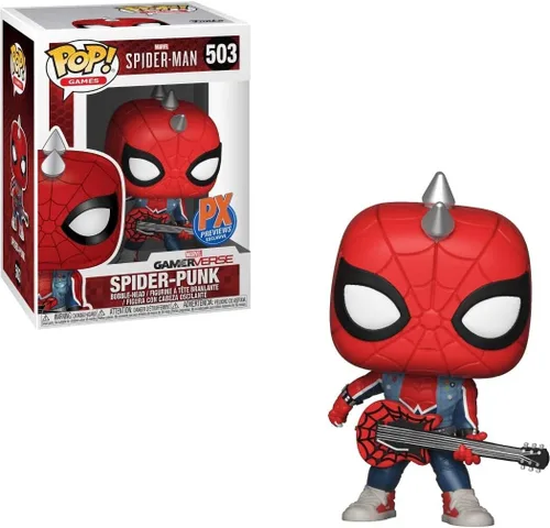 Vista 6 de Funko Marvel: Spiderman Video Game - Spider-Punk (exclusivo de PX Preview) Figura de vinilo Pop!