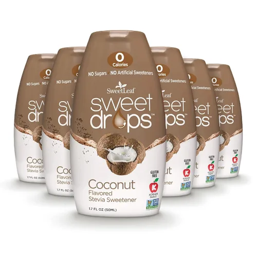 Vista 10 de SweetLeaf Sweet Drops - Edulcorante líquido de stevia saborizado, extracto de stevia, cero calorías, sin gluten, apto para dieta cetogénica, sin