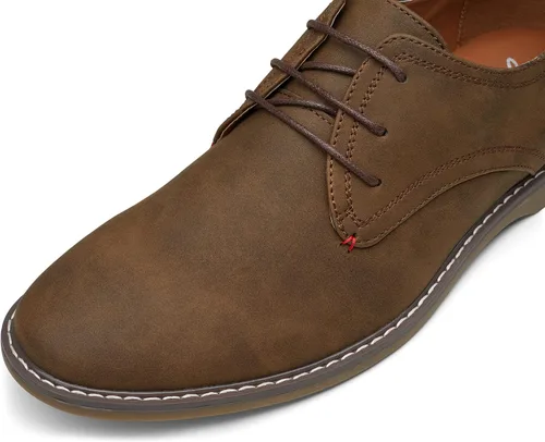 Vista 2 de Jousen Zapatos de vestir casuales para hombre, zapatos de vestir clásicos de gamuza para hombre