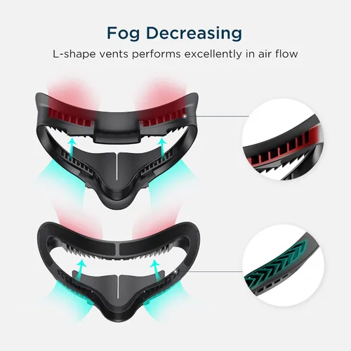 Vista 3 de KIWI design Interfaz facial de fitness y carcasa de realidad virtual para accesorios Quest 2