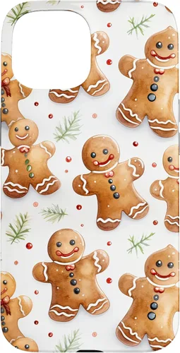 Vista 6 de Christmas Gingerbread Man Pattern for Girls Cute Xmas Baking Case for iPhone 17