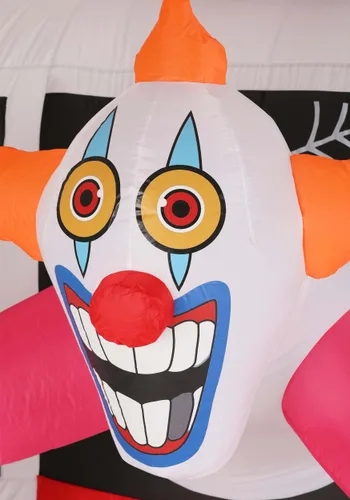 Vista 11 de Decoración Inflable de Halloween Camión de Helados Payaso Asesino de 8FT Sweet Shrieks Multicolor