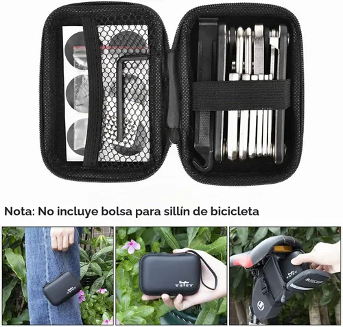 Vista 2 de WOTOW Kit de herramientas para bicicleta, multiherramienta portátil