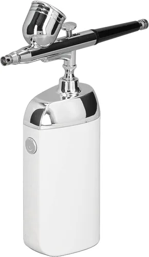 Vista 8 de Aerógrafo portátil de oxígeno, pulverizador de niebla, dispositivo Mister Mini kit de aerógrafo Mister para decoración de pasteles (negro)