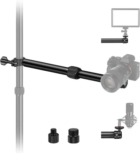 Vista 9 de NEEWER Soporte de cámara superior con clip para teléfono, abrazadera de 22"/56cm en brazo de sujeción flexible para soporte de escritorio, ajustable