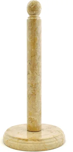 Vista 2 de Toallero de papel de cocina moderno de mármol beige Sahara