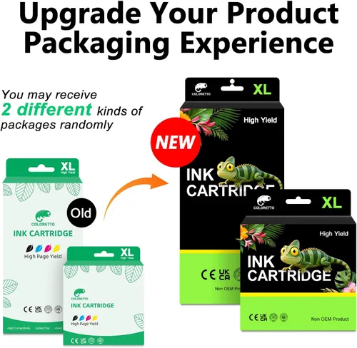 Vista 4 de Cartucho de tinta negra 63XL para HP Ink 63 HP63 Black Printer Ink Combo