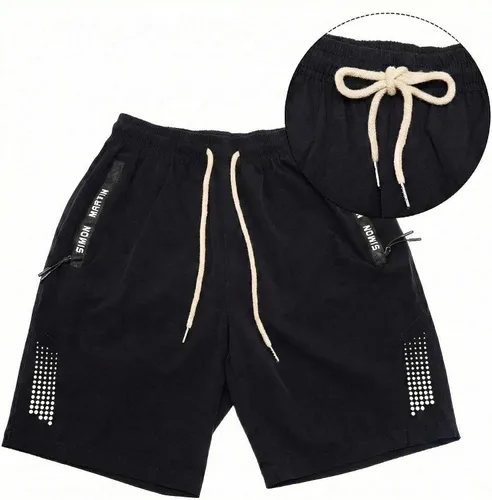 Vista 7 de Jetec Cordones de repuesto con cordón fácil de enhebrar para pantalones deportivos, pantalones cortos, pantalones, chaquetas (beige, azul marino)