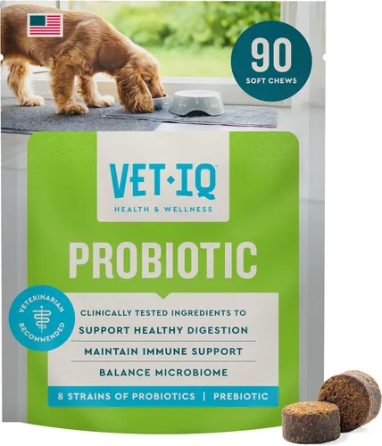 Vista 12 de VetIQ Probióticos para gatos, golosinas para la salud digestiva y Alivia el estreñimiento y la diarrea; mezcla de probióticos, prebióticos