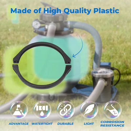 Vista 4 de GMX600NM - Abrazadera de válvula de brida compatible con filtro de arena Hayward Pool Vari-Flo XL Valve S144T S164T S166T S180T S210T S220T S220T2