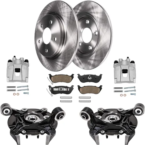 Vista 94 de Detroit Axle - Rotores de freno para Nissan NV2500 NV3500 NV1500 NV1500 2012-2021, repuesto de rotores de freno de disco: rotor delantero de 14.17