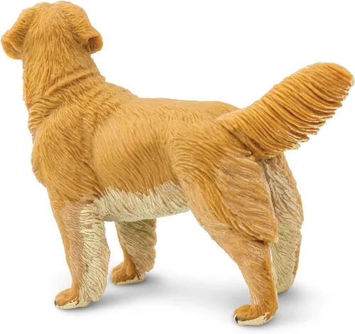 Vista 5 de Safari Ltd. Figura de Golden Retriever – Figura detallada de modelo de plástico de 4.5 pulgadas – Divertido juguete educativo para niños, niñas