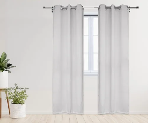 Vista 15 de YOUR CHAIR COVERS - Cortinas opacas de poliéster con ojales - (negro 52 x 63 pulgadas - juego de 2) - para oscurecer la habitación, dormitorio, sala