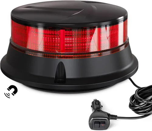 Vista 12 de Agrieyes Clase I Gran Luz de Baliza LED de 6.6 Pulgadas, 80W, Luces de Advertencia y Precaución Automáticas Sensibles a la Luz, Luces Ámbar2