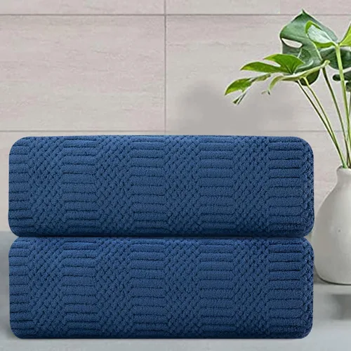 Vista 26 de Juego de 4 toallas de baño grandes de 35"x70" pulgadas, color negro, sábanas de baño extra grandes, toallas jumbo de gran tamaño de 600GSM, suaves