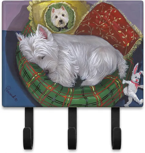 Vista 20 de Caroline's Treasures Bichon Frise Sisters - Ganchos para correa o llavero, multicolor