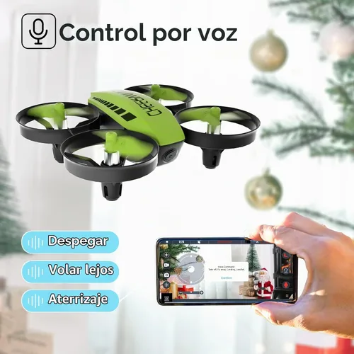 Vista 4 de Cheerwing CW10 Mini Dron, WiFi FPV Drone con cámara RC Drone Toy