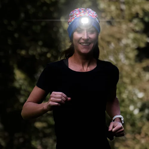 Vista 20 de Gone For a Run Gorros y diademas reversibles con forro polar LED para correr 3 modos de luz