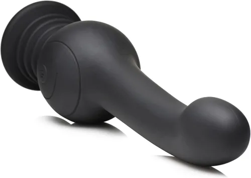 Vista 4 de INMI Sex Shaker Silicona para hombres, mujeres y parejas. Consolador giratorio recargable, impermeable y potente, 1 pieza, negro.