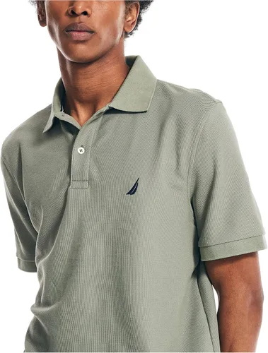 Vista 4 de Nautica Polo de cubierta de rendimiento de ajuste clásico fabricado de forma sostenible para hombre