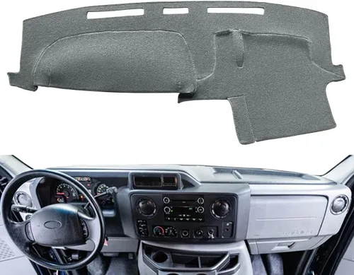 Vista 9 de Tapete de Cubierta Personalizado para Tablero de Ford E150 E250 E350 E450 Econoline Cargo Van Club Wagon, Alfombra de Protección de Tablero