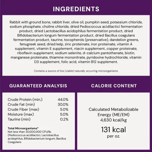 Vista 11 de Stella & Chewy's Bocados de Cena Crudos Liofilizados para Gatos – Receta de conejo premium con 98% de carne y órganos de origen responsable