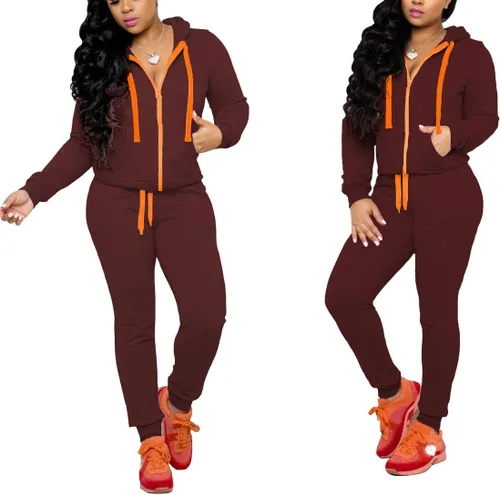 Vista 3 de Mrskoala 2 Piece Outfits Lounge Jogging Suits for Women Sweatsuit Tracksuit Long Sweatpants Set
