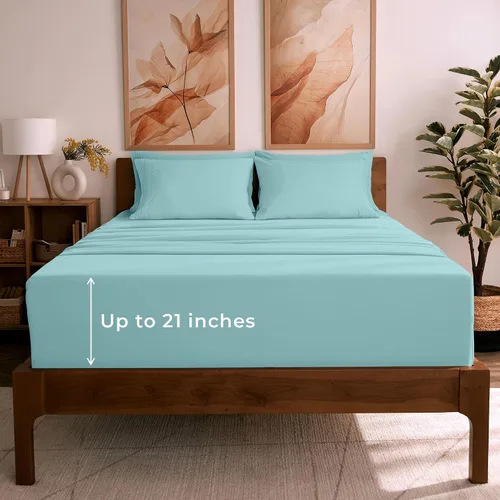 Vista 15 de Mellanni Juego de sábanas Twin XL - Juego de ropa de cama de 4 piezas de la colección icónica, (incluyendo 2 fundas de almohada), bolsillo profundo