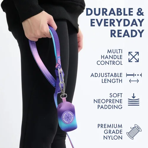 Vista 5 de Spark Paws - Correa de perro manos libres, correa elástica para la cintura que absorbe los golpes para correr, clip para cinturón de seguridad