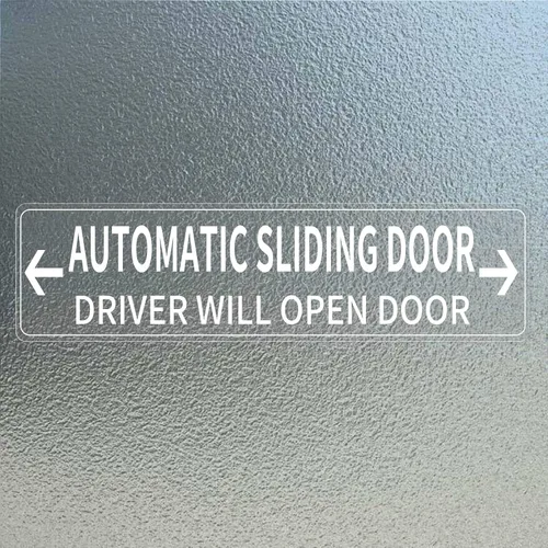 Vista 6 de Adhesivo automático para puerta corredera de vinilo de 4 x 10 pulgadas frontal autoadhesivo con texto en inglés "Do Not Touch Warning Caution