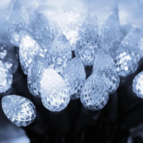 Vista 6 de Dazzle Bright Tira de luces de Navidad C6, 100 LED de 33 pies, luces de Navidad para exteriores, impermeables, conectables, 8 modos de luces