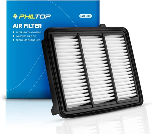 Vista 22 de PHILTOP Filtro de aire de motor CA10165 de repuesto para Honda Civic 2006-2011, L4 1.8L, panel rígido