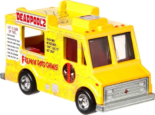 Vista 3 de Hot Wheels Marvel - Paquete de 4 coches de juguete, camiones y furgonetas de primera calidad inspirados en personajes populares de cómics en escala