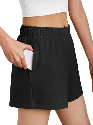 Vista 3 de AUTOMET Womens Sweat Shorts Trendy Casual Athletic Shorts Running Summer Vacation Outfits Comfy 2024 Fashion Workout Clothing