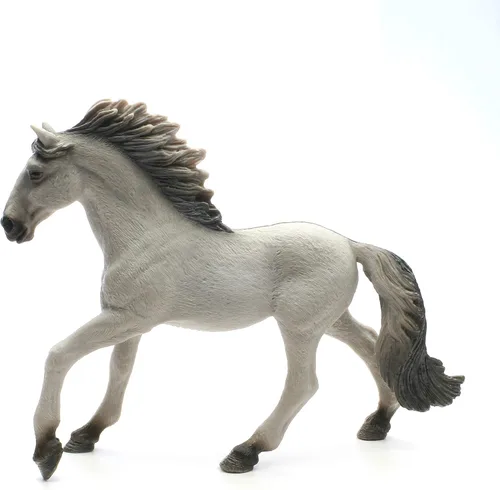 Vista 2 de Schleich Farm World - Juguete de caballo de semental Sorraia Mustang de 6 pulgadas - Figura de caballo para niñas y niños - Juguetes para niños a