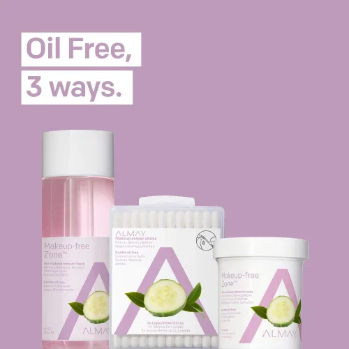 Vista 8 de Almay Almohadillas removedoras de maquillaje de ojos sin aceite, 24