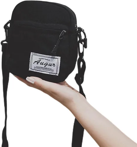 Vista 6 de JUMISEE Lindo bolso cruzado de lona con estampado de vaca para teléfono celular, bolso de hombro para hombres, mujeres y niños