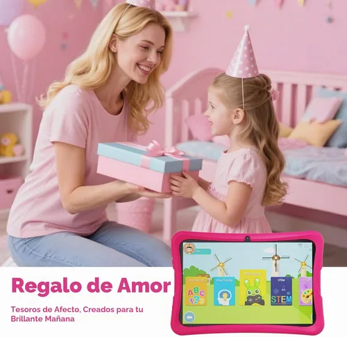Vista 7 de DigiLand Android 15 Kids Tablet, tabletas de 10.1 pulgadas, 6 GB de RAM+32 GB de ROM (ampliar a TF), control parental, software para niños