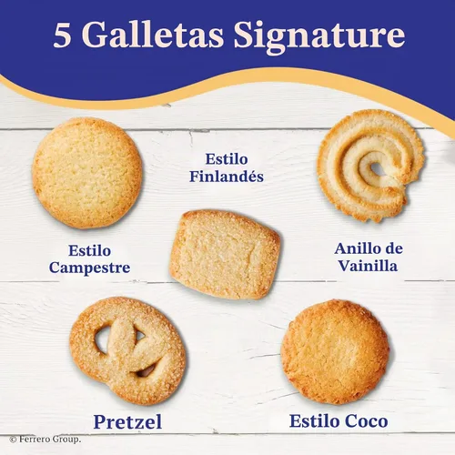 Vista 3 de Royal Dansk Galletas de mantequilla danesas, galletas surtidas de primera calidad en una lata de regalo, ideales para compartir y regalar, 24 onzas