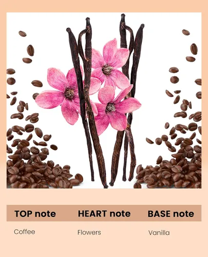 Vista 2 de PUREAMOR - Perfumes de feromonas para mujer, aceite de café vainilla de larga duración, sin alcohol, Eau de Parfum para mujer, talla Trave, ideal