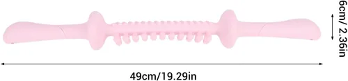 Vista 2 de Keenso Muscle Roller Stick, with Scale Patterned Handle, Multifunctional Manual Massage Tool for Whole Body Relaxation