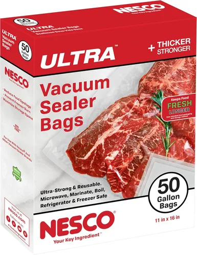 Vista 2 de Nesco Bolsas selladoras al vacío resistentes, 50 galones y 50 cuartos de galón