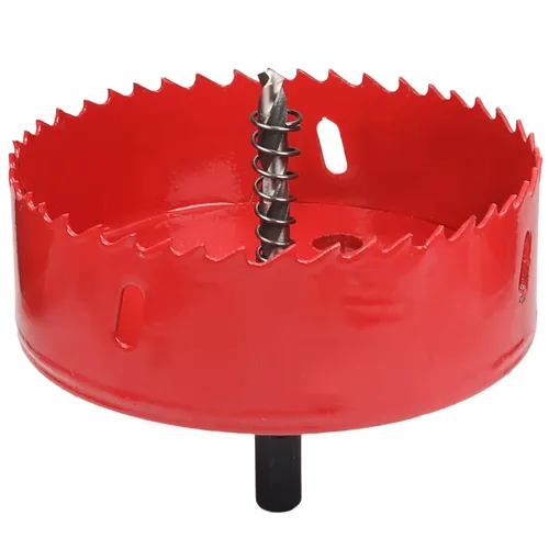 Vista 24 de Utoolmart Sierra de taladro bimetal profesional de acero inoxidable, 0.984 in de profundidad de apertura con mango triangular (2.953 in)