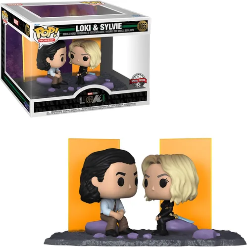 Vista 3 de Funko Pop! Moment, Marvel #1065 Loki and Sylvie - Paquete de 2