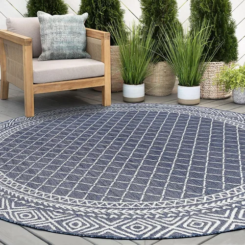 Vista 15 de Alfombra grande para interiores y exteriores, resistente al agua y a la decoloración, de 8 x 10 pies, para patio, terraza, porche, entrada, alfombra