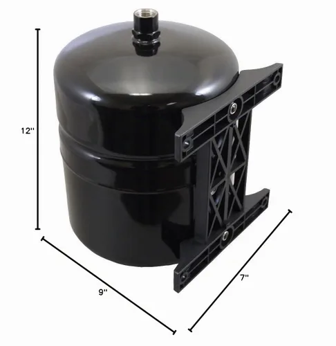 Vista 6 de Tanque de Expansión Acumulador de 2 Galones con Soporte de Montaje en Pared 1/2" Hembra NPT